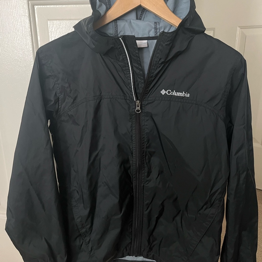 Columbia Boys Lightweight Rain Jacket in Black